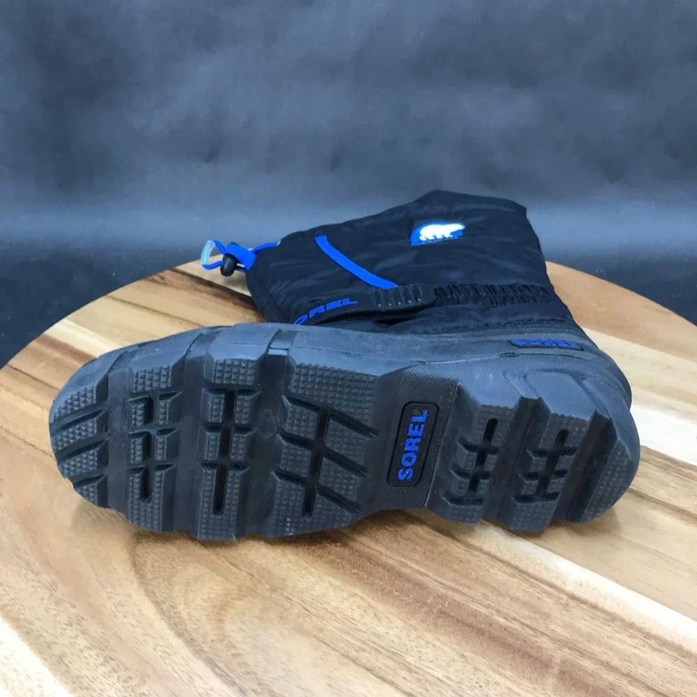 Sorel Flurry Black Blue Insulated Winter Boot - Left Boot Only - Youth Size 4